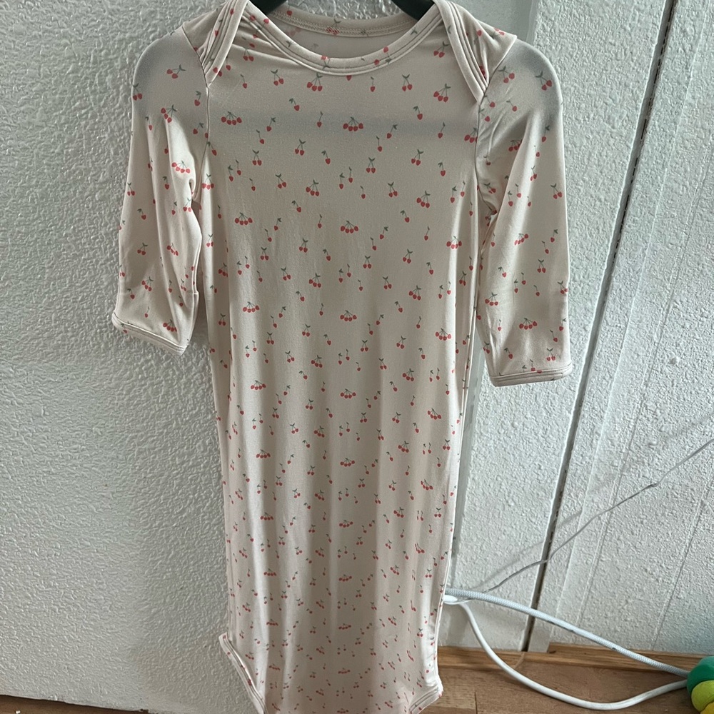 WildBird Cherry Print knotted gown